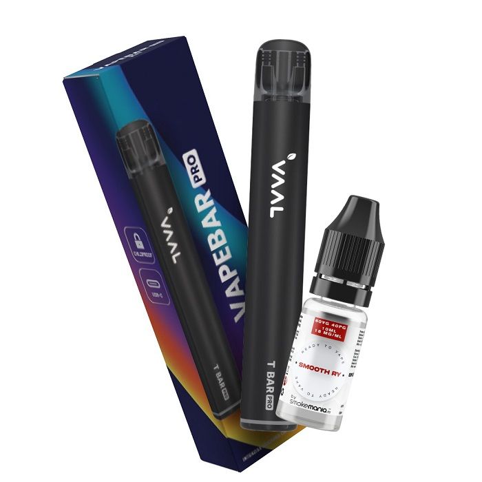 vape reincarcabil cu lichid Kit Tigara Electronica Blister 1100 mAh,2.4 ml T2, Negru + Lichid QB Blue  10 ml cu nicotina main image 0